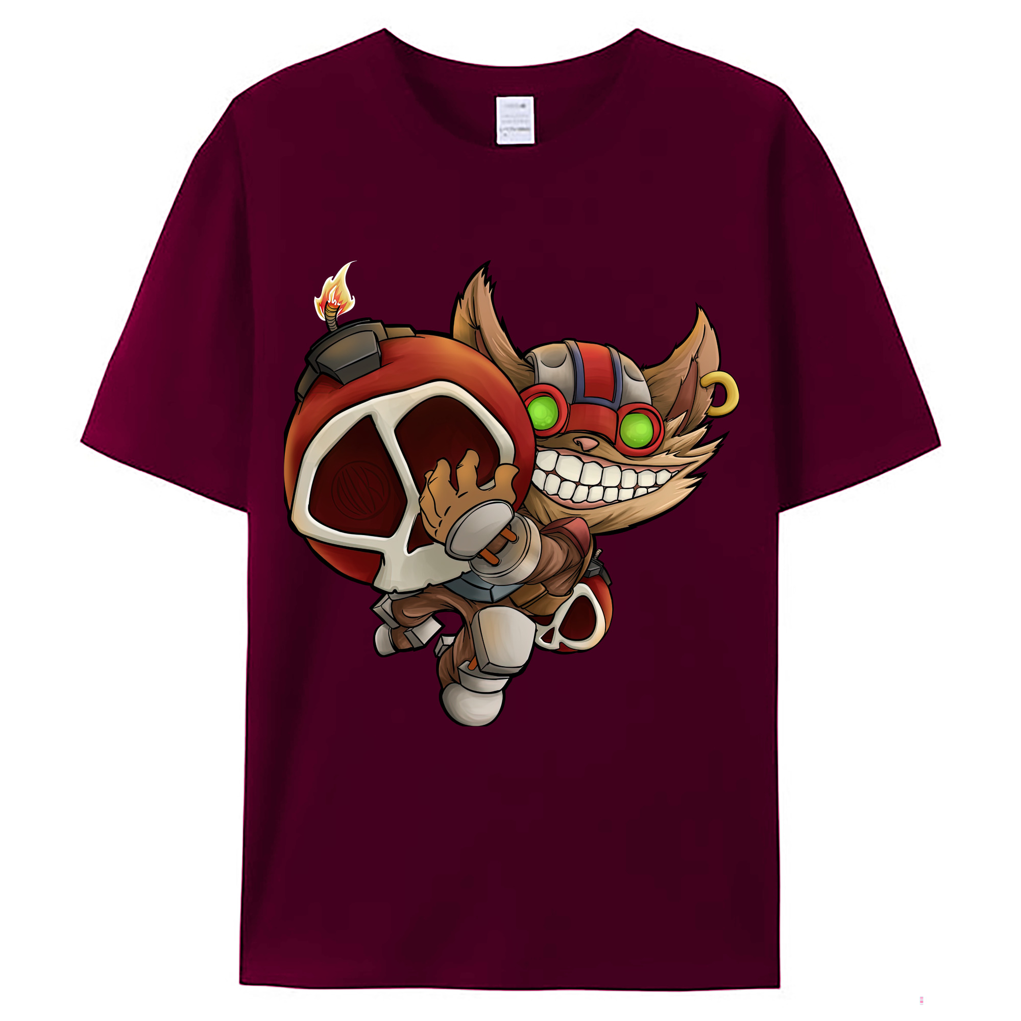 （画像用） リーグ・オブ・レジェンド League of Legends LOL レディースカジュアルプリントTシャツ（綿100％）